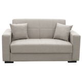 Divan-shtrat me magazinim dy-vendësh Vox pakoworld pëlhurë gri-bezhë 154x82x83cm