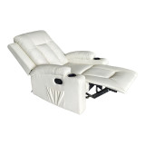 Fotel relaksi Gessel pakoworld PU në nuancë krem 80x90x98cm