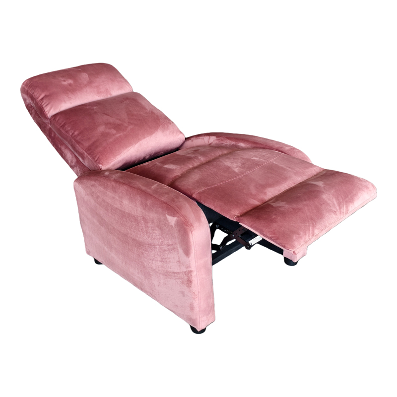Fotel relaksi Norva pakoworld kadife në nuancë trëndafili të pluhurosur 68.5x86x100cm