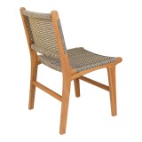 Karrige Darien pakoworld skelet druri tik në nuancë natyrale dhe litar pe krem-zi 52x62x86cm