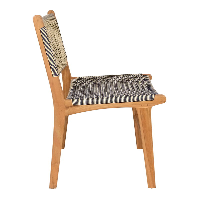 Karrige Darien pakoworld skelet druri tik në nuancë natyrale dhe litar pe krem-zi 52x62x86cm
