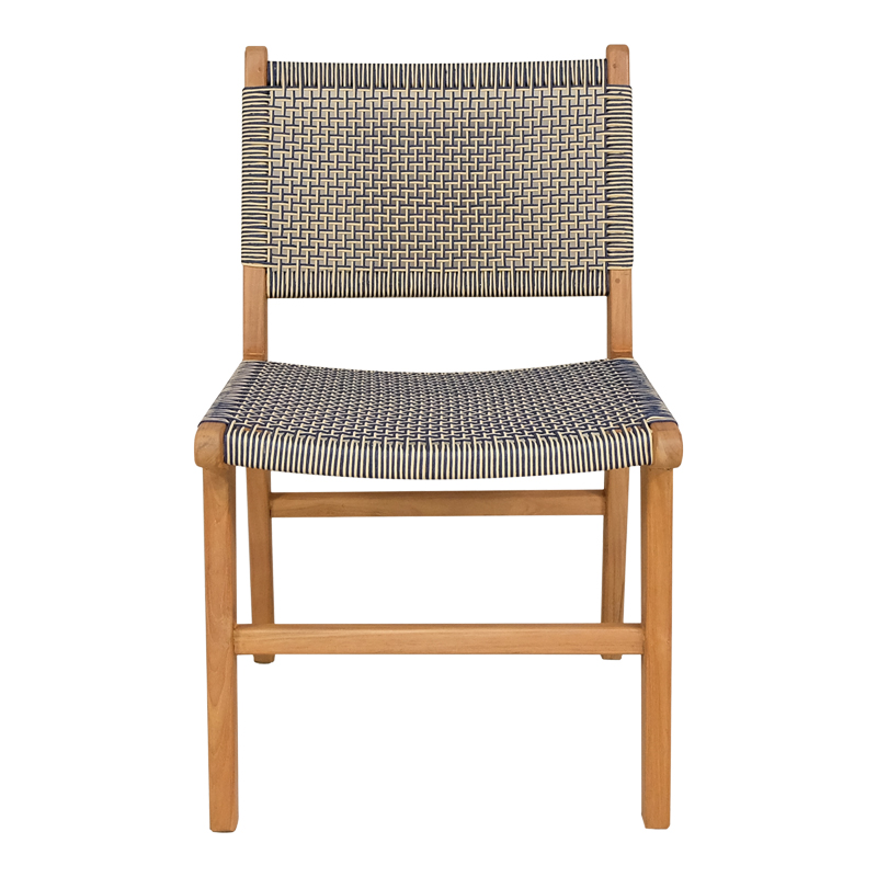 Karrige Darien pakoworld skelet druri tik në nuancë natyrale dhe litar pe krem-zi 52x62x86cm