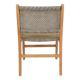 Karrige Darien pakoworld skelet druri tik në nuancë natyrale dhe litar pe krem-zi 52x62x86cm
