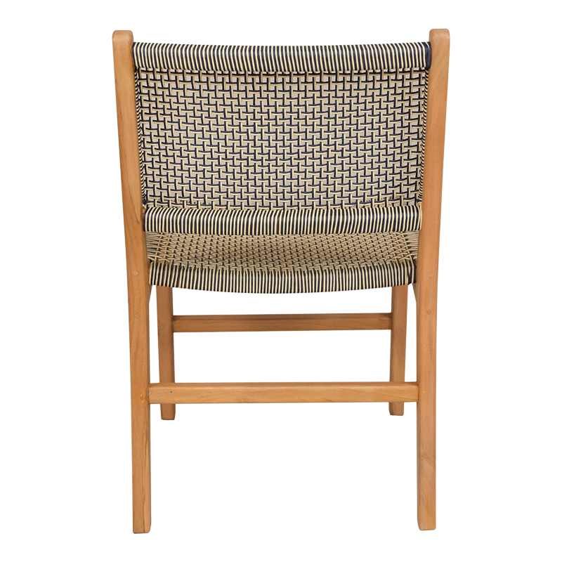 Karrige Darien pakoworld skelet druri tik në nuancë natyrale dhe litar pe krem-zi 52x62x86cm
