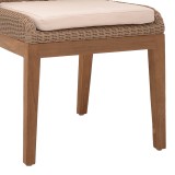 Karrige Swinton pakoworld skelet alumini dru tiku me këmbë në nuancë natyrale dhe rregullim PE 53x63x86cm