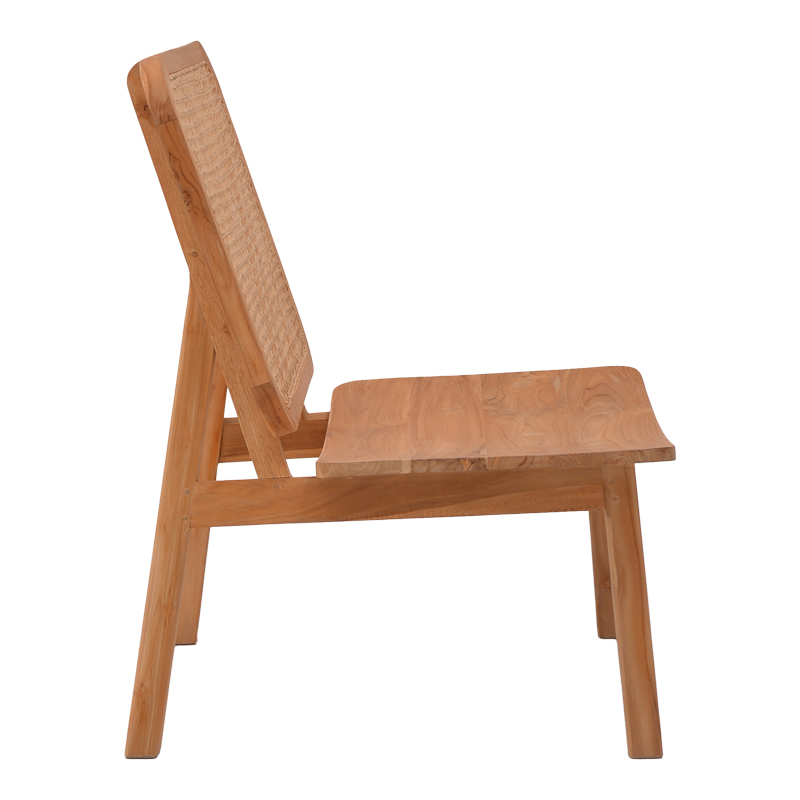 Fotel Viborg pakoworld dru tik natyral-rattan natyral 60x75x87cm