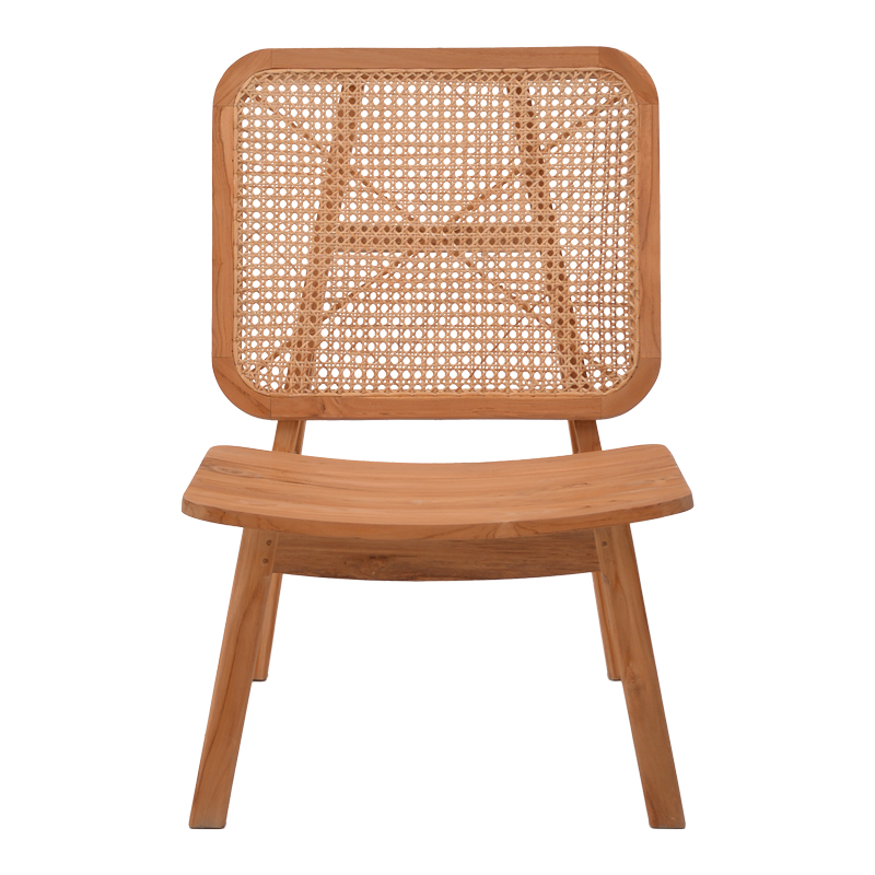 Fotel Viborg pakoworld dru tik natyral-rattan natyral 60x75x87cm
