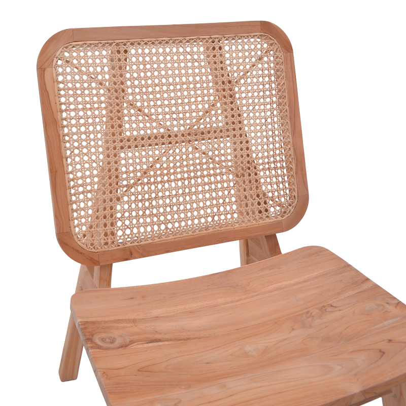 Fotel Viborg pakoworld dru tik natyral-rattan natyral 60x75x87cm