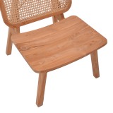 Fotel Viborg pakoworld dru tik natyral-rattan natyral 60x75x87cm