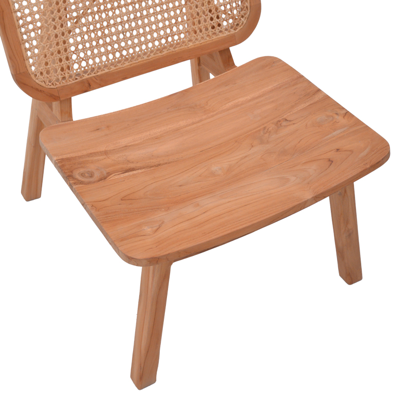 Fotel Viborg pakoworld dru tik natyral-rattan natyral 60x75x87cm