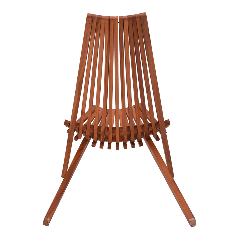 Chaise lounge e palosshme pakoworld dru tik natyral 65x90x87cm