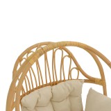 Varëse lëkundëse Jorg pakoworld rattan natyral-jastëk krem 80x59x105cm