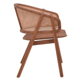 Fotel Anlene pakoworld dru tik natyral rattan natyral 62x54x82cm