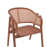 Fotel Anlene pakoworld dru tik natyral rattan natyral 62x54x82cm