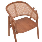 Fotel Anlene pakoworld dru tik natyral rattan natyral 62x54x82cm