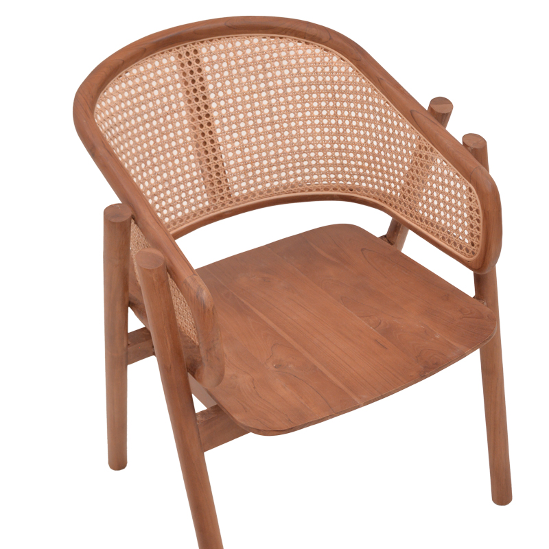 Fotel Anlene pakoworld dru tik natyral rattan natyral 62x54x82cm
