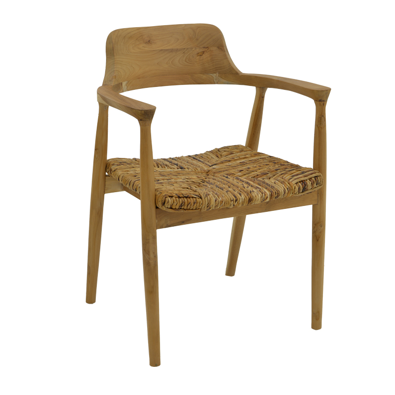 Fotel Denverone pakoworld dru tik natyral-kashtë 57x54x79cm