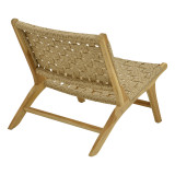 Fotel Foldere pakoworld dru tik natyral litar PE 65x78x68cm