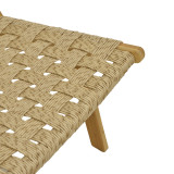 Fotel Foldere pakoworld dru tik natyral litar PE 65x78x68cm