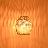Llamba e tavanit Irden Inart rattan në nuancë natyrale D50x40cm