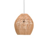 Llamba e tavanit Irden Inart rattan në nuancë natyrale D50x40cm