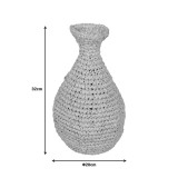 Vazo Sannery I Inart sisal në nuancë natyrale D20x32cm