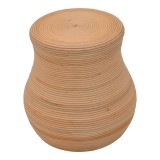 Stol Bulaten Inart rattan në nuancë natyrale D45x45cm