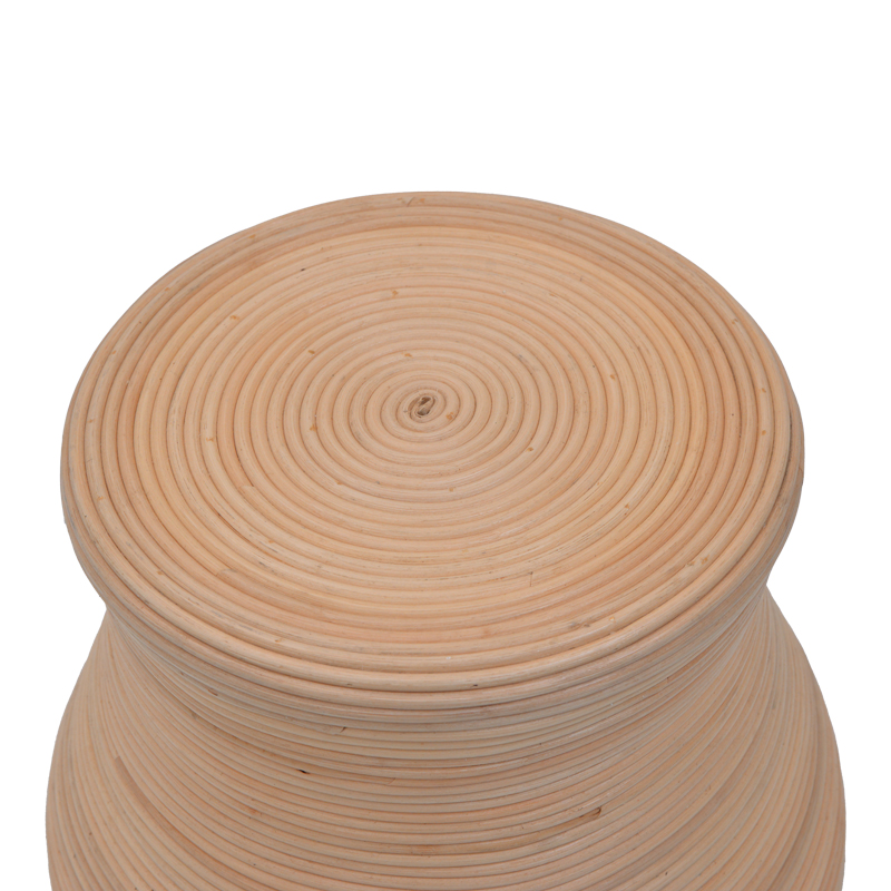 Stol Bulaten Inart rattan në nuancë natyrale D45x45cm