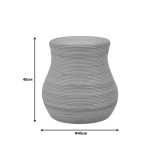 Stol Bulaten Inart rattan në nuancë natyrale D45x45cm