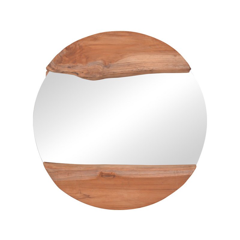 Pasqyrë Alkmen pakoworld dru tik në nuancë natyrale D60x4cm