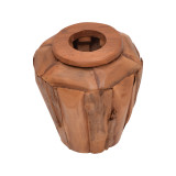 Vazo dekorative Archean pakoworld dru tik në nuancë natyrale D30x30cm