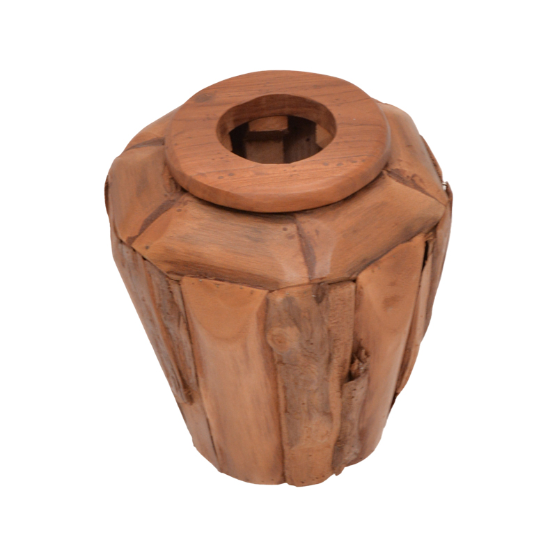 Vazo dekorative Archean pakoworld dru tik në nuancë natyrale D30x30cm