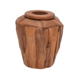Vazo dekorative Archean pakoworld dru tik në nuancë natyrale D30x30cm