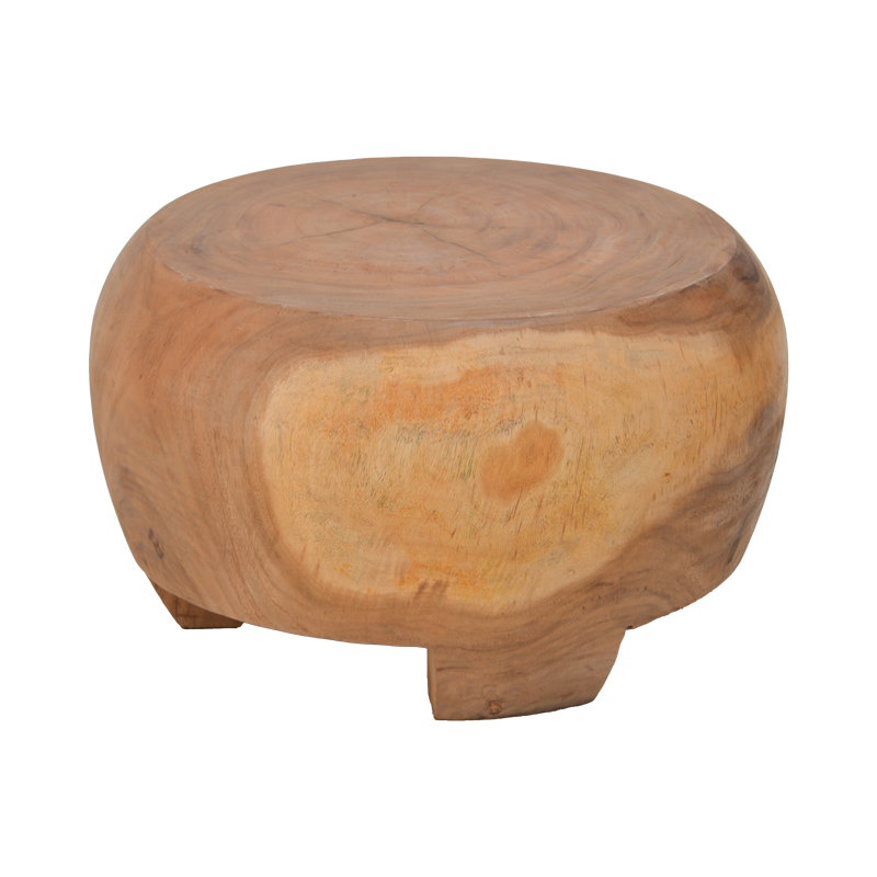 Tavolinë kafeje Terra pakoworld dru suar në ngjyrë natyrale D60x36cm