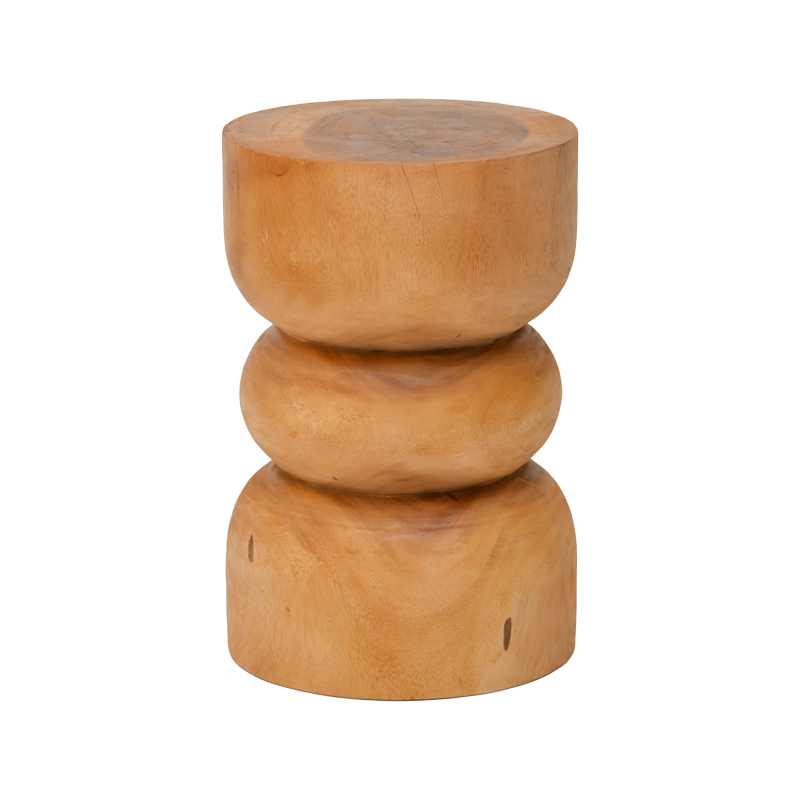 Stol Estelle pakoworld dru suar në ngjyrë natyrale D30x45cm