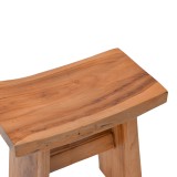 Stol Borbe pakoworld dru tik në ngjyrë natyrale 45x28x45cm