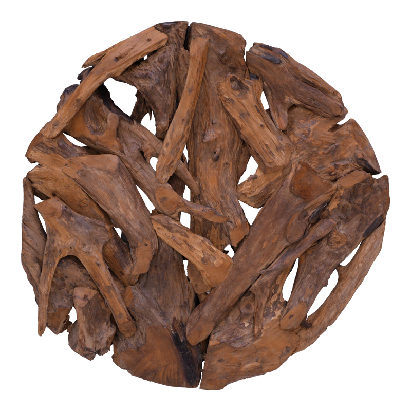 Dekor muri Sebal pakoworld dru tik në ngjyrë natyrale D80x5cm
