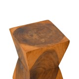 Stol Clepsydra pakoworld dru suar në ngjyrë natyrale 31x31x45cm