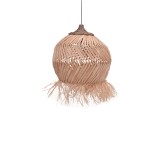 Llamba tavani Koronse Inart sisal në ngjyrë natyrale D55x68cm