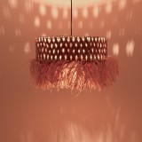 Llamba tavani Annhele Inart sisal në ngjyrë natyrale D50x35cm