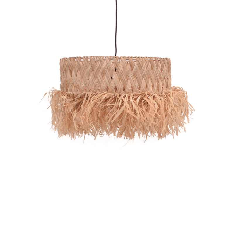 Llamba tavani Annhele Inart sisal në ngjyrë natyrale D50x35cm