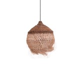 Llamba tavani Fiorine Inart abaca në ngjyrë natyrale D35x45cm