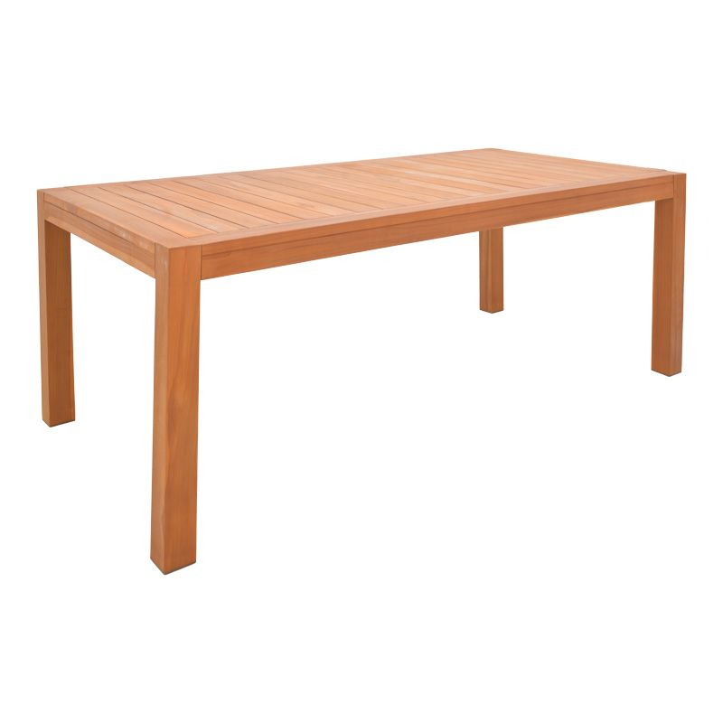 Tavolinë druri teak Vocaly pakoworld në nuancë natyrale 200x100x75cm