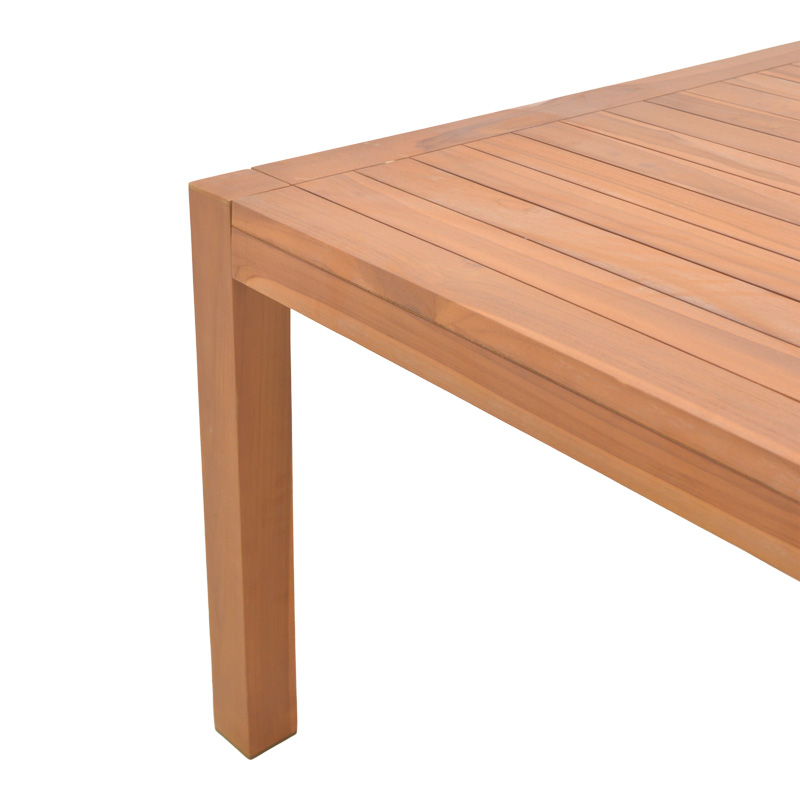 Tavolinë druri teak Vocaly pakoworld në nuancë natyrale 200x100x75cm