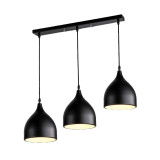 Llambë tavani Perce I pakoworld metal i zi 50x17x120cm