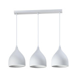 Llambë tavani Perce I pakoworld metal i bardhë 50x20cm