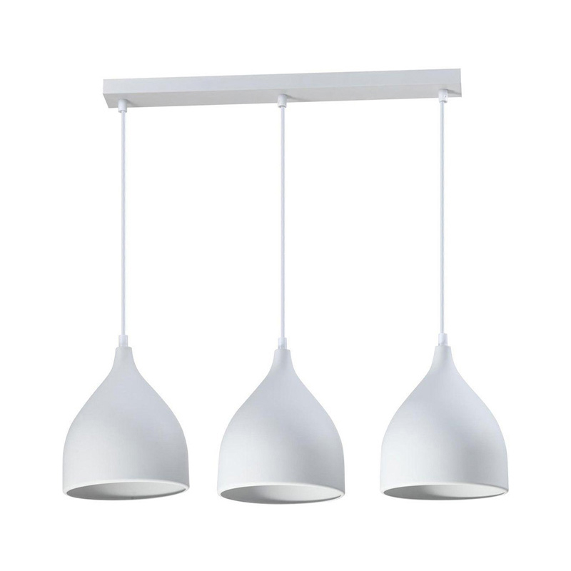 Llambë tavani Perce I pakoworld metal i bardhë 50x20cm
