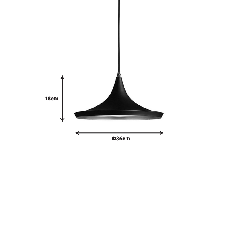 Llamba tavani Latren pakoworld metal i zi-ari Φ36x18cm