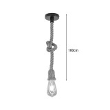Llambë tavani Ropily pakoworld metal natyral-litar D1x100cm