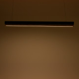 Llambë tavani Rafmole pakoworld led metal-dru i zi 120x7.5cm
